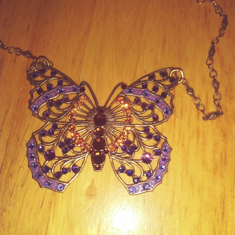 Anne Koplik Butterfly Necklace - Picture 3 of 6